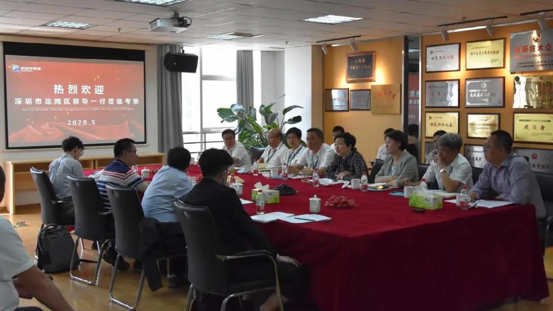 深圳市龙岗区政府向导一行 赴云顶集团华新能源控股集团调研考察